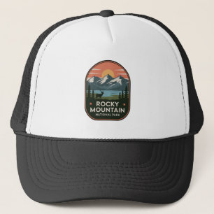Casquette Badge vintage du parc national de Rocky Mountain