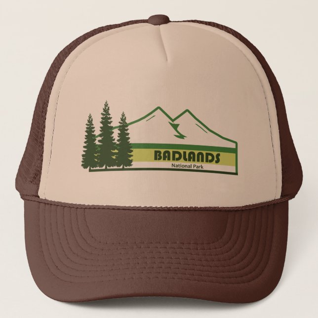 Casquette Badlands National Park Green Stripes (Devant)