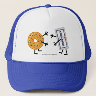 Casquette Bagel & Fromage à la crème - Drôle Foodie Frien