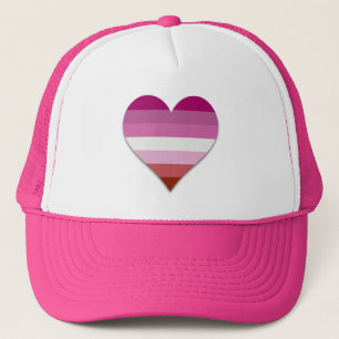Casquette Baguette à lèvres coeur de fierté lesbienne Trucke