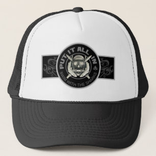 Casquette Baignade avec les requins Chat de camionneur perso