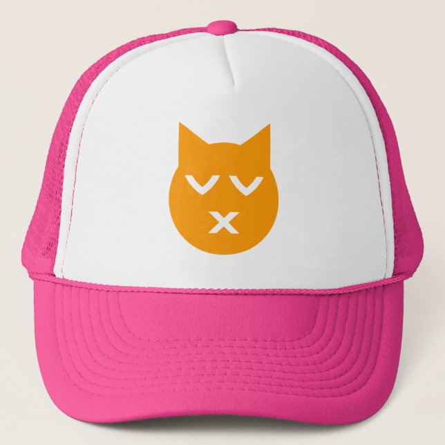 Casquette Baiser avec les yeux fermés Emoji Chat (Devant)