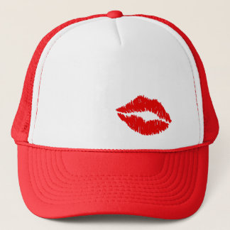 Casquette Baiser rouge de lèvres
