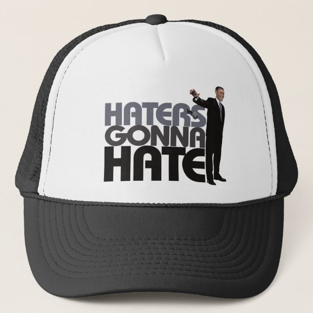 Casquette Baisse d'Obama MIC - haineux allant détester (Devant)