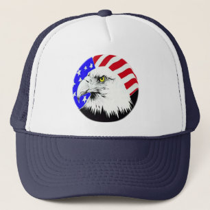 Casquette Bald Eagle et drapeau américain