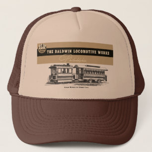 Casquette Baldwin Locomotive Works Steam Street Cars