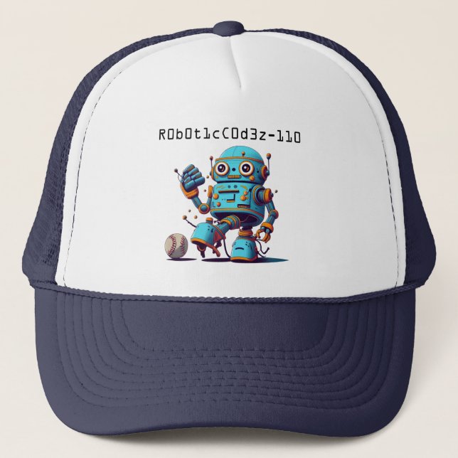 Casquette balle de baseball robot (Devant)