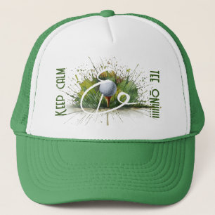 Casquette Balle de golf et tee avec splash art 'Keep Calm &