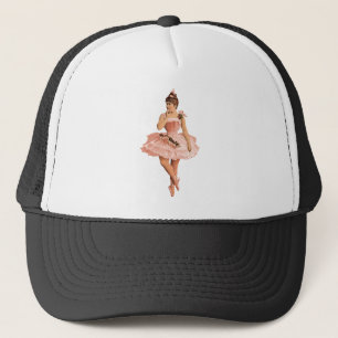 Casquette Ballerina rose victorienne