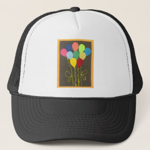 Casquette Ballons d'anniversaire colorés Design graphique