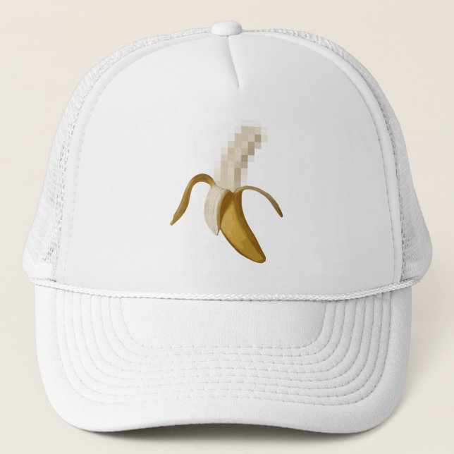 Casquette Banane épluchée censurée sale (Devant)