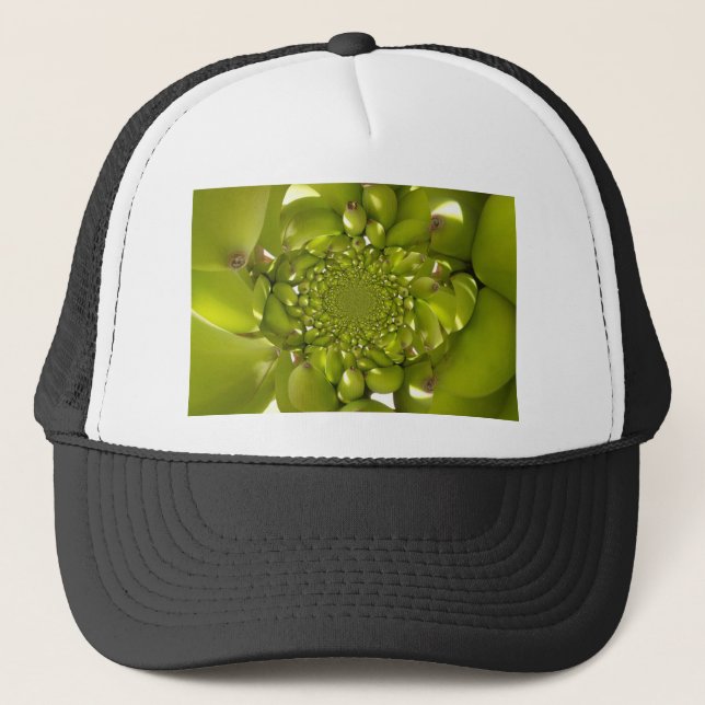 Casquette Banane verte Kaleidoscope Art Imprimer/Graphique (Devant)