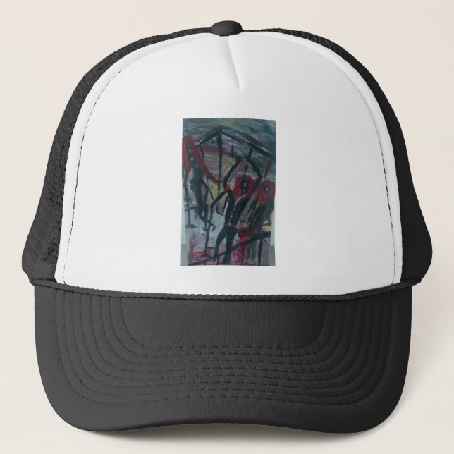 Casquette bande de cage (Devant)