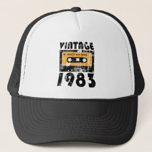 Casquette Bande de mélange de cassette vintage 1983 40e anni