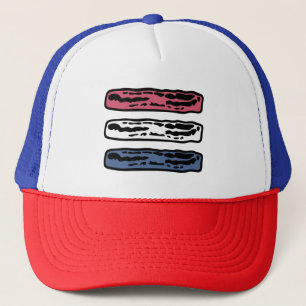 Casquette Bande de phare patriotique Rouge Blanc et Bleu