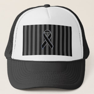 Casquette Bande de sensibilisation au ruban noir