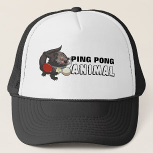 Casquette Bande dessinée animale de ping-pong de Binturong
