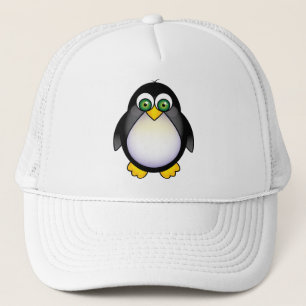 Casquette Bande dessinée aux yeux verts de pingouin