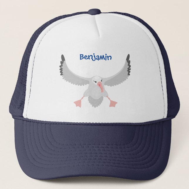 Casquette Bande dessinée de l'oiseau mûre albatros (Devant)
