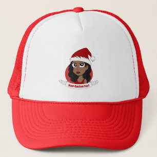 Casquette Bande dessinée de Noël de jeune femme