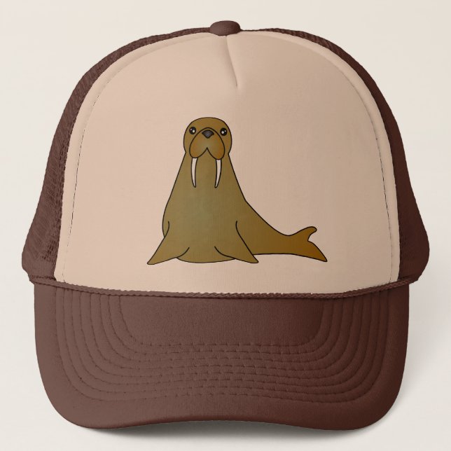 Casquette Bande dessinée mignonne de morse (Devant)