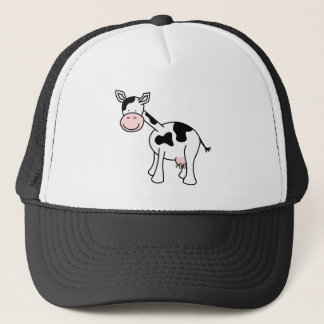 Casquette Bande dessinée noire et blanche de vache