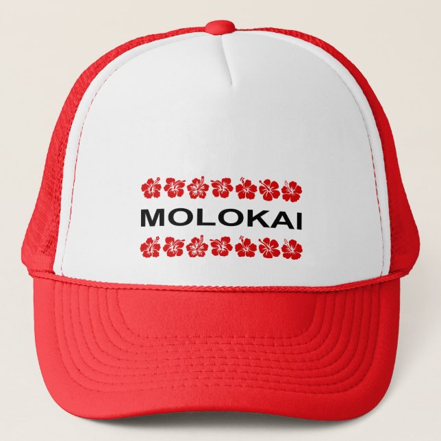 Casquette Bandes de fleurs Molokai Aloha Couleur claire (Devant)