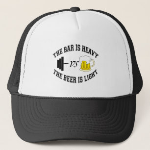 Casquette Barbell vs bière
