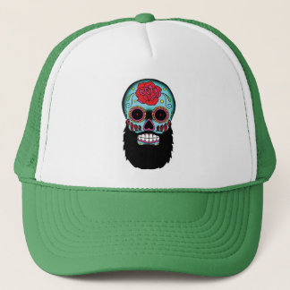 Casquette barbu de camionneur de crâne de sucre
