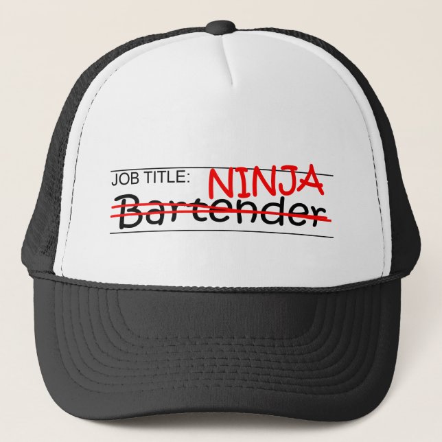 Casquette Barman de Ninja de fonction (Devant)