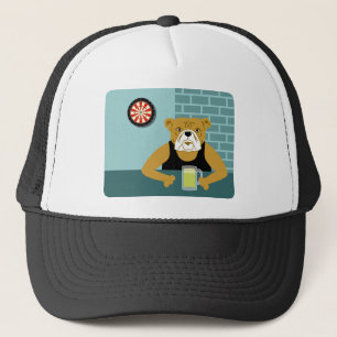 Casquette Barre de bière de cible de bouledogue