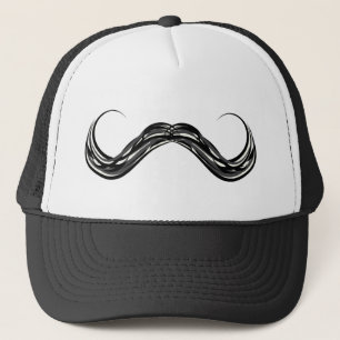 Casquette barre de main de la moustache