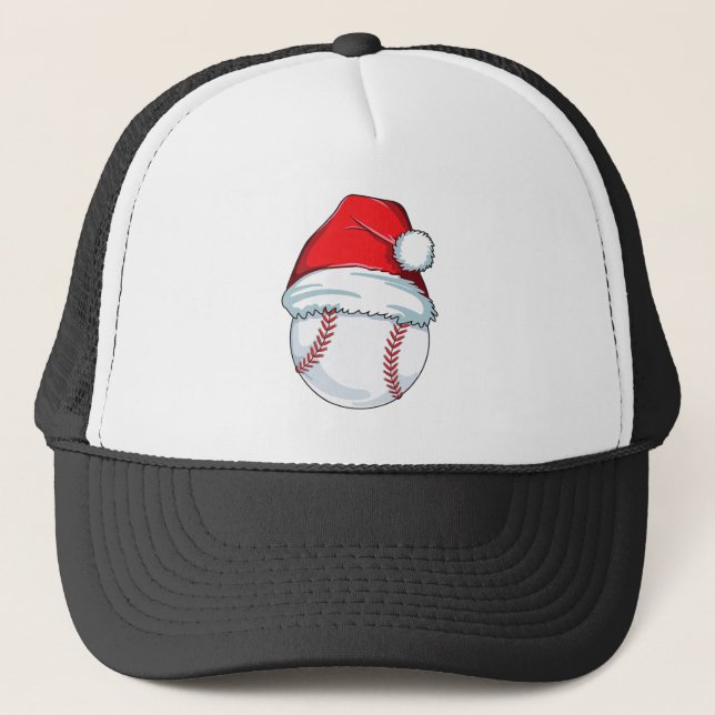 Casquette Baseball de Noël pour enfants Hommes Ball Père Noë (Devant)