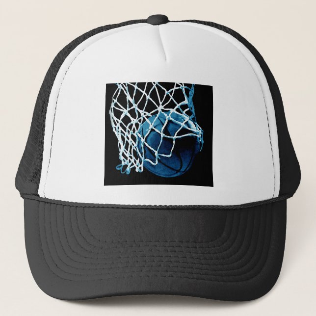 Casquette Basket bleu (Devant)