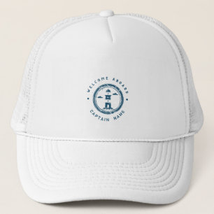 Casquette Bateau club d'Ancres nautiques Blue Navy Retro Na