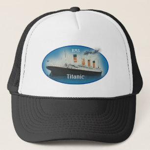 Casquette Bateau Titanic Blue Oval White Star Line