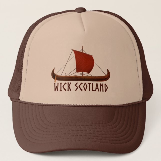 Casquette Bateau Viking de Wick Écosse (Devant)