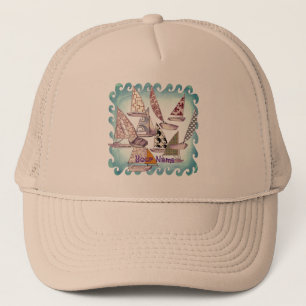 Casquette Bateaux à voile motifs