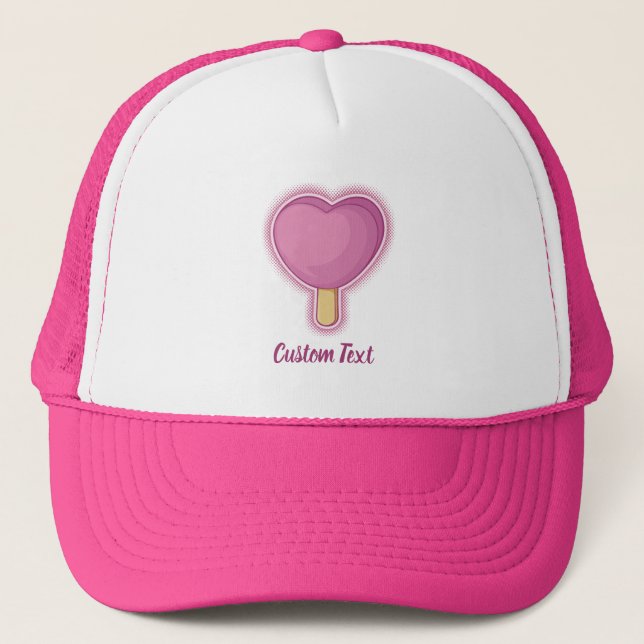Casquette Bâton de crème glacée du coeur (Devant)