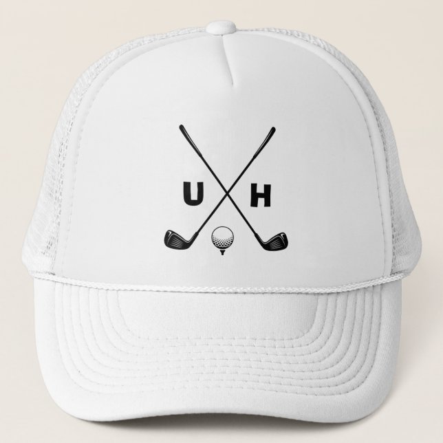 Casquette Bâtons de golf avec Monogramme (Devant)