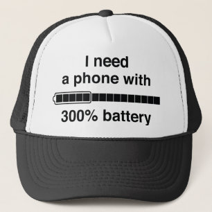 Casquette Batterie à 300 %