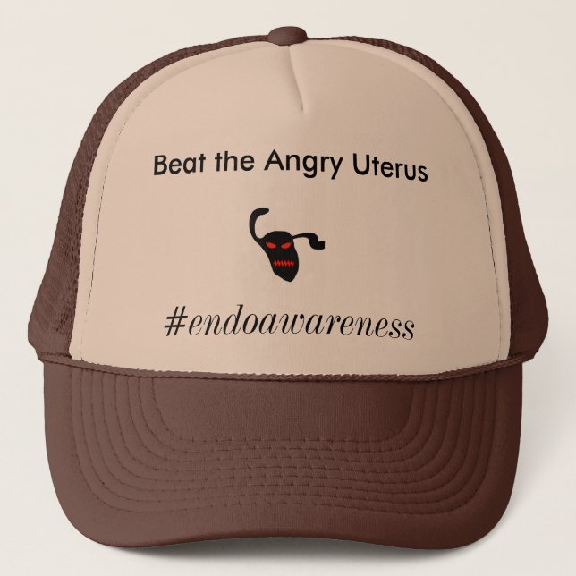 Casquette Battez l'utérus fâché (Devant)