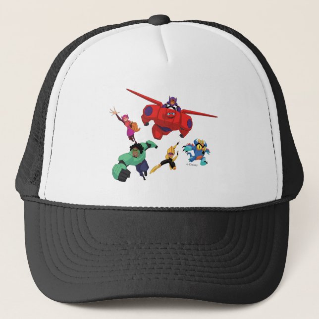 Casquette Baymax et son équipe Super Hero (Devant)