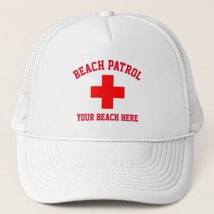 Casquette Beach Patrol Lifeguard Personalize Trucker Hat