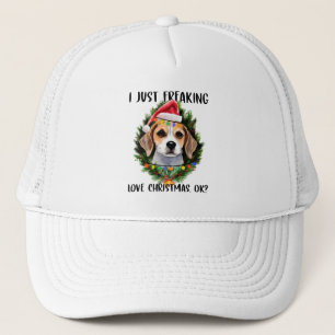 Casquette Beagle Je viens de freaking Love Noël Ok Noël
