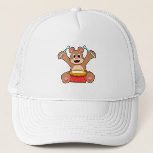 Casquette Bear at Music with Drum