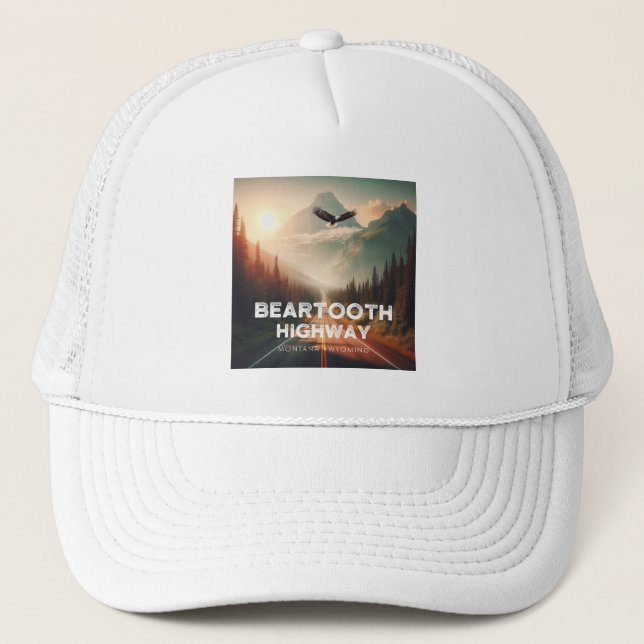 Casquette Beartooth Highway Montana Aigle Wyoming (Devant)