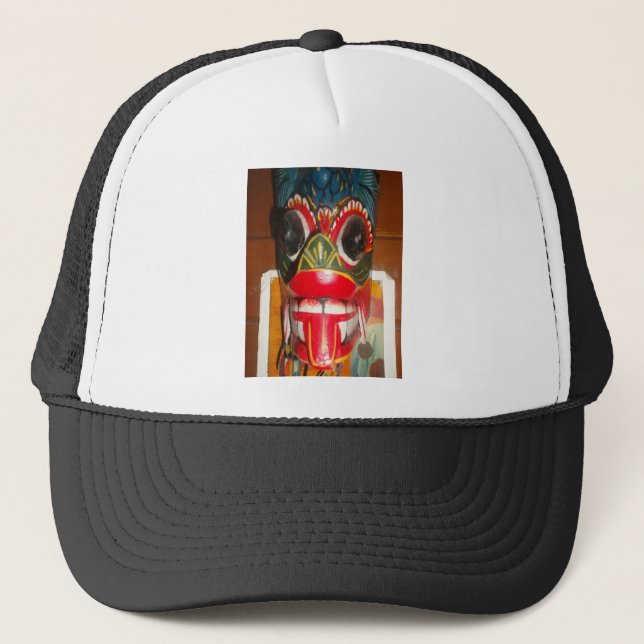 Casquette Beau art traditionnel sri-lankais de masques de fe (Devant)