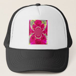 Casquette Beau Extraordinaire Roses rouges Motif Kaleidoscop