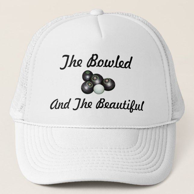 Casquette Beau logo de Bowls de pelouse, (Devant)